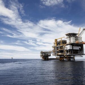 Plataforma petrolera offshore del complejo Okume en aguas de Guinea Ecuatorial.